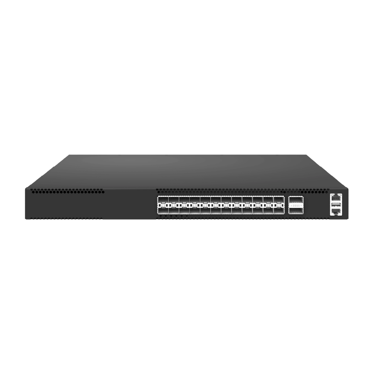 24 x 25Gb SFP28, 2 x 100Gb QSFP28, Packet Broker
