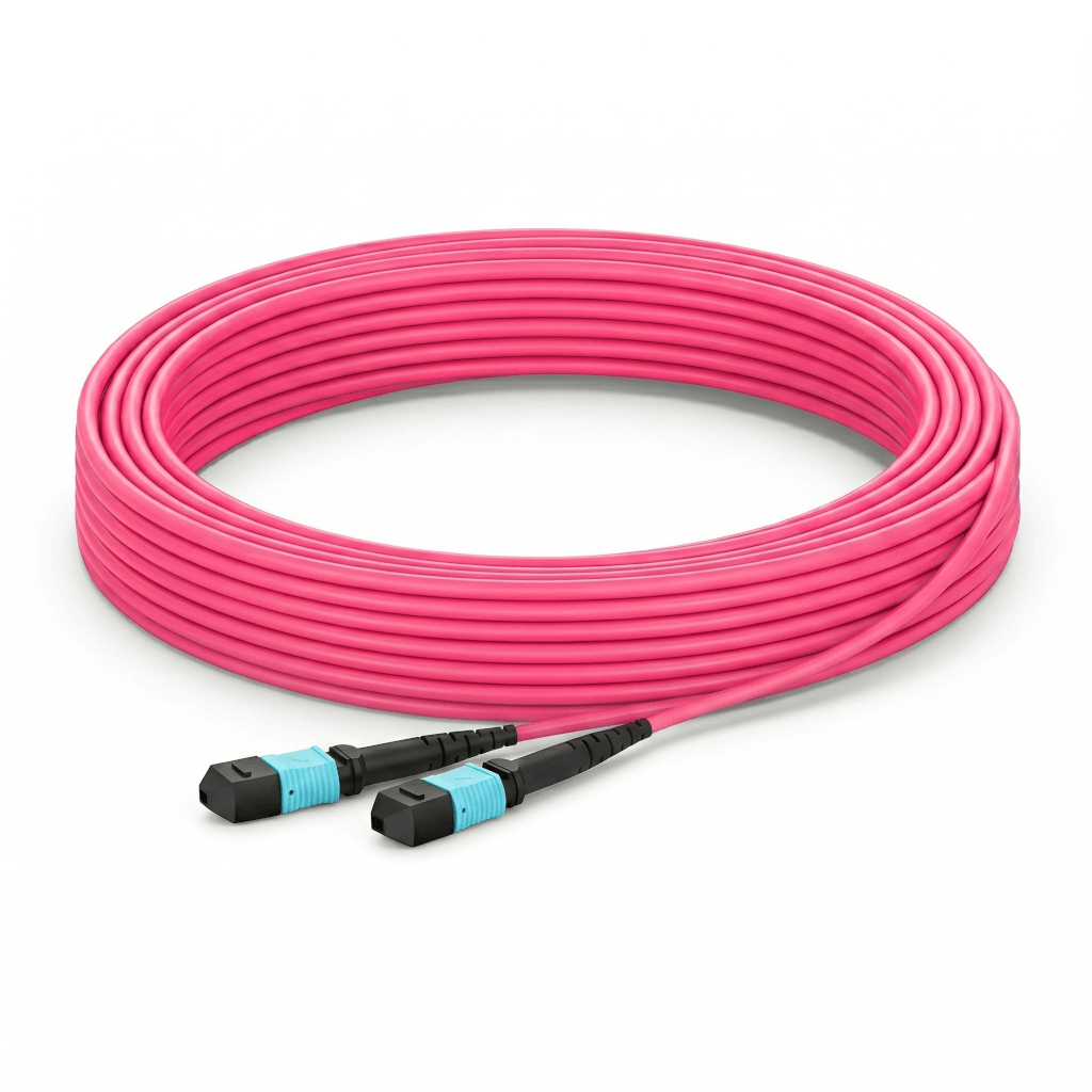 MPO-12 APC (Female) to MPO-12 APC (Female), 12 Fibers, Multimode (OM4), LSZH, 0.35dB Max, Type B