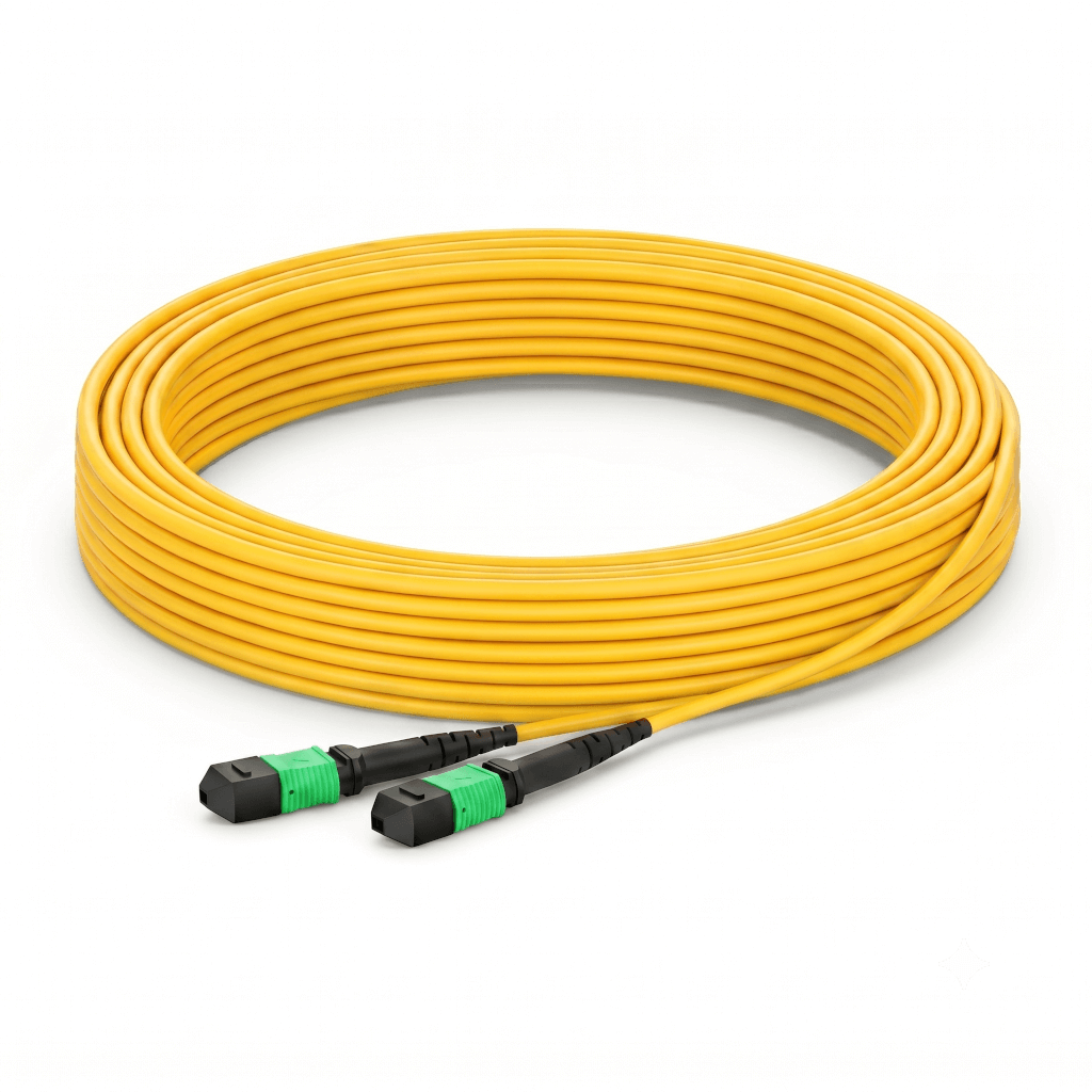 MPO-12 APC (Female) to MPO-12 APC (Female), 12 Fibers, Single-Mode OS2, LSZH, 0.35dB Max, Type B