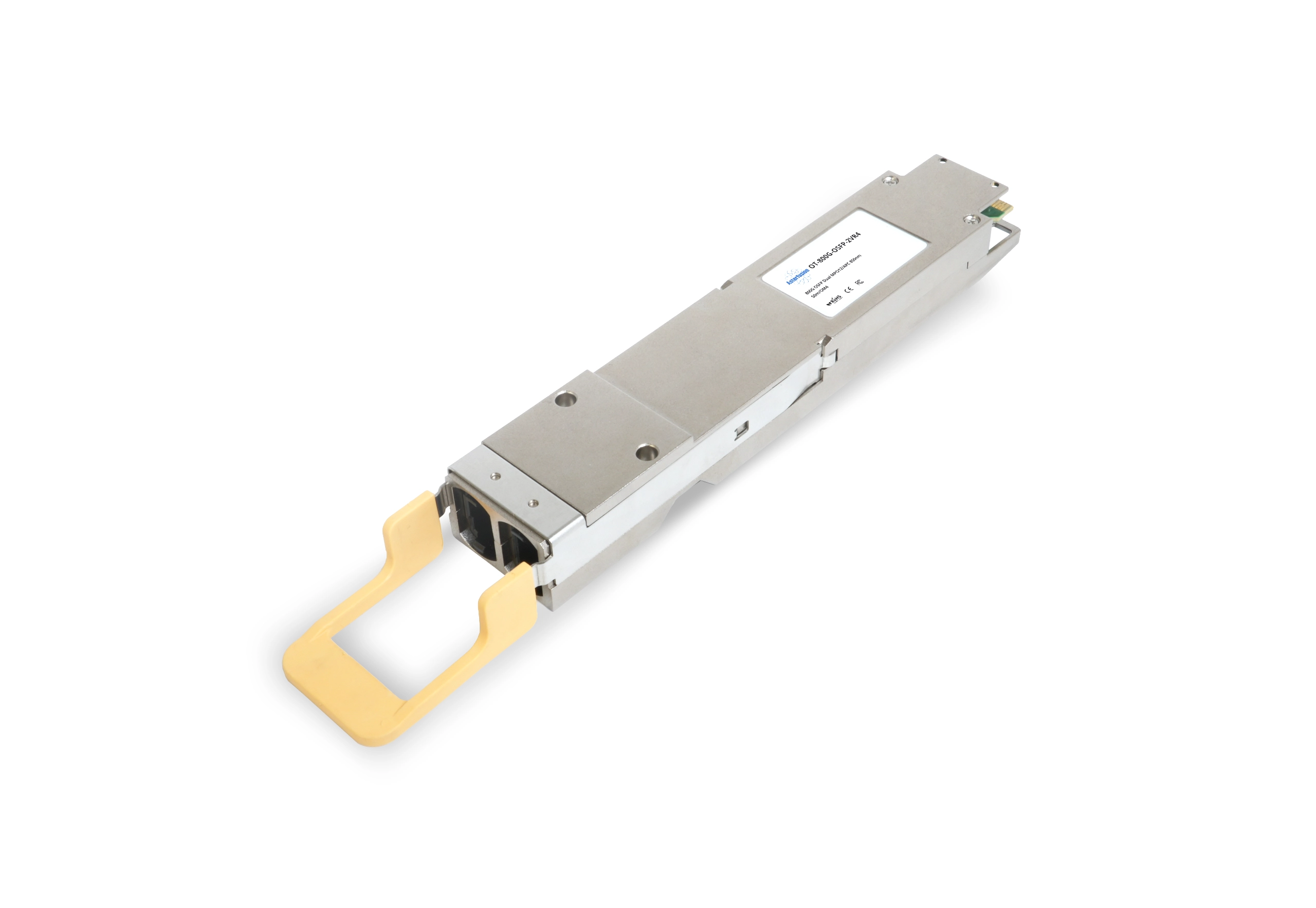 800G OSFP 2VR4 50m OM4 MPO12/APC Finned Top