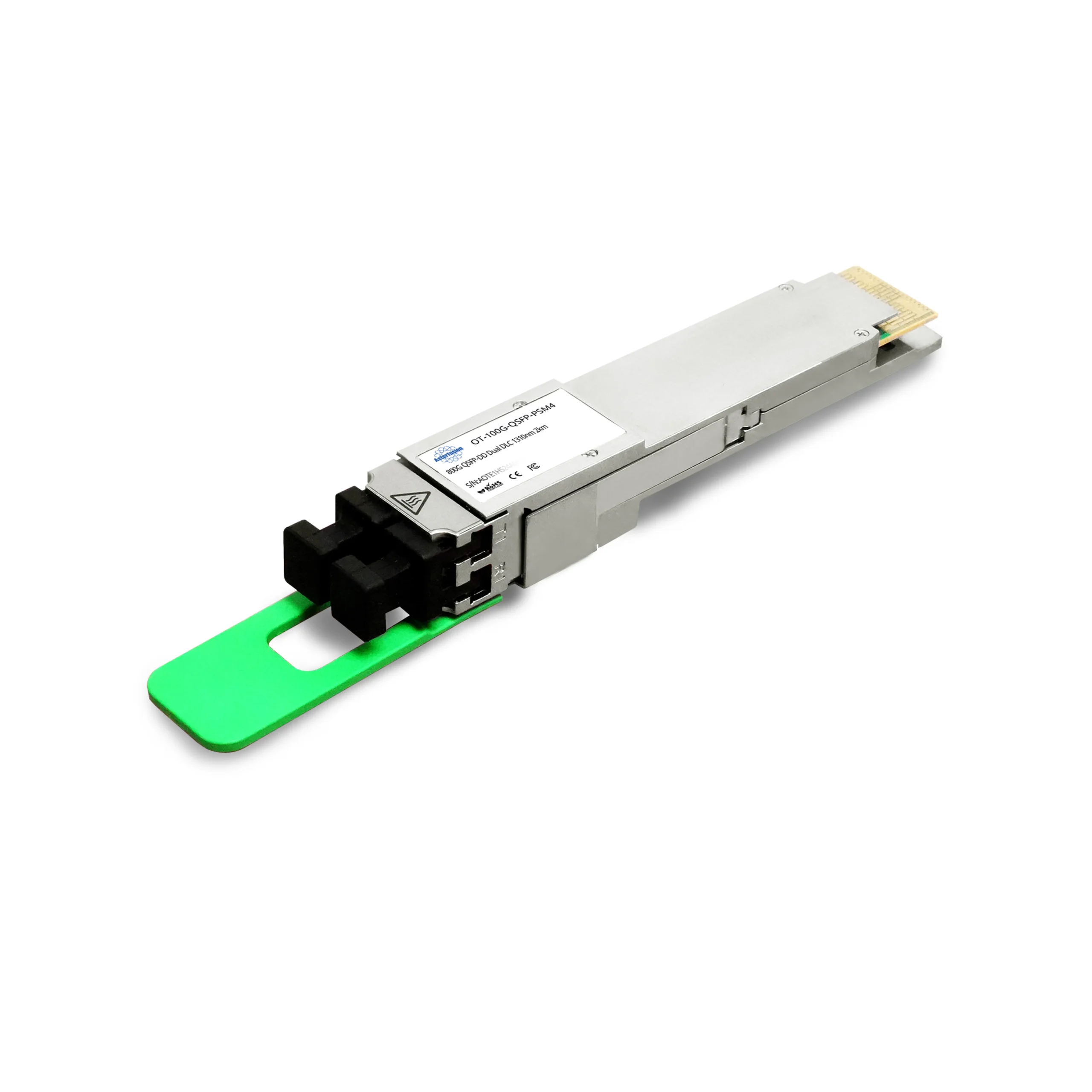 800G QSFP-DD 2FR4 2km Dual Duplex LC Finned Top